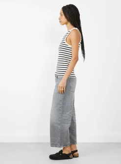 Loui Tank Top Dark Navy and White<Skall Studio Best