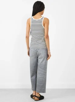 Loui Tank Top Dark Navy and White<Skall Studio Best