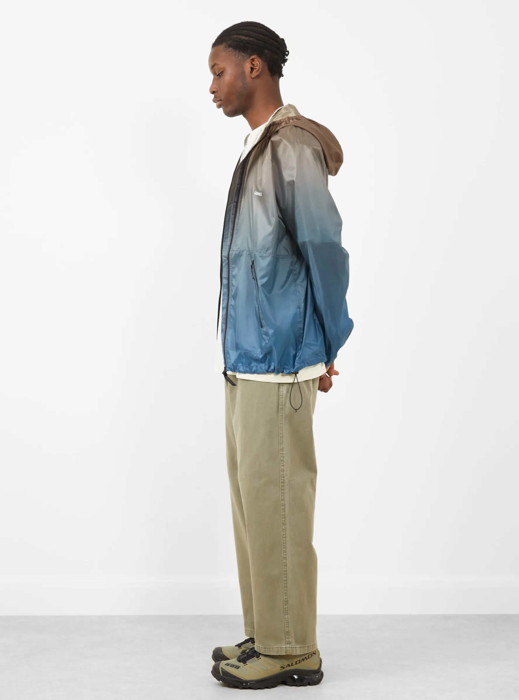 LT Ripstop Wind Jacket Brown Gradient<Gramicci Sale