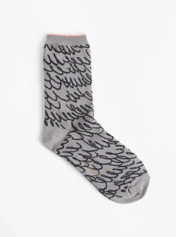 Lululu Socks Grey<Minä Perhonen Clearance