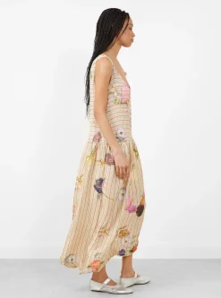 Luna Pleated Dress Pagel Gold<Julia Heuer Fashion