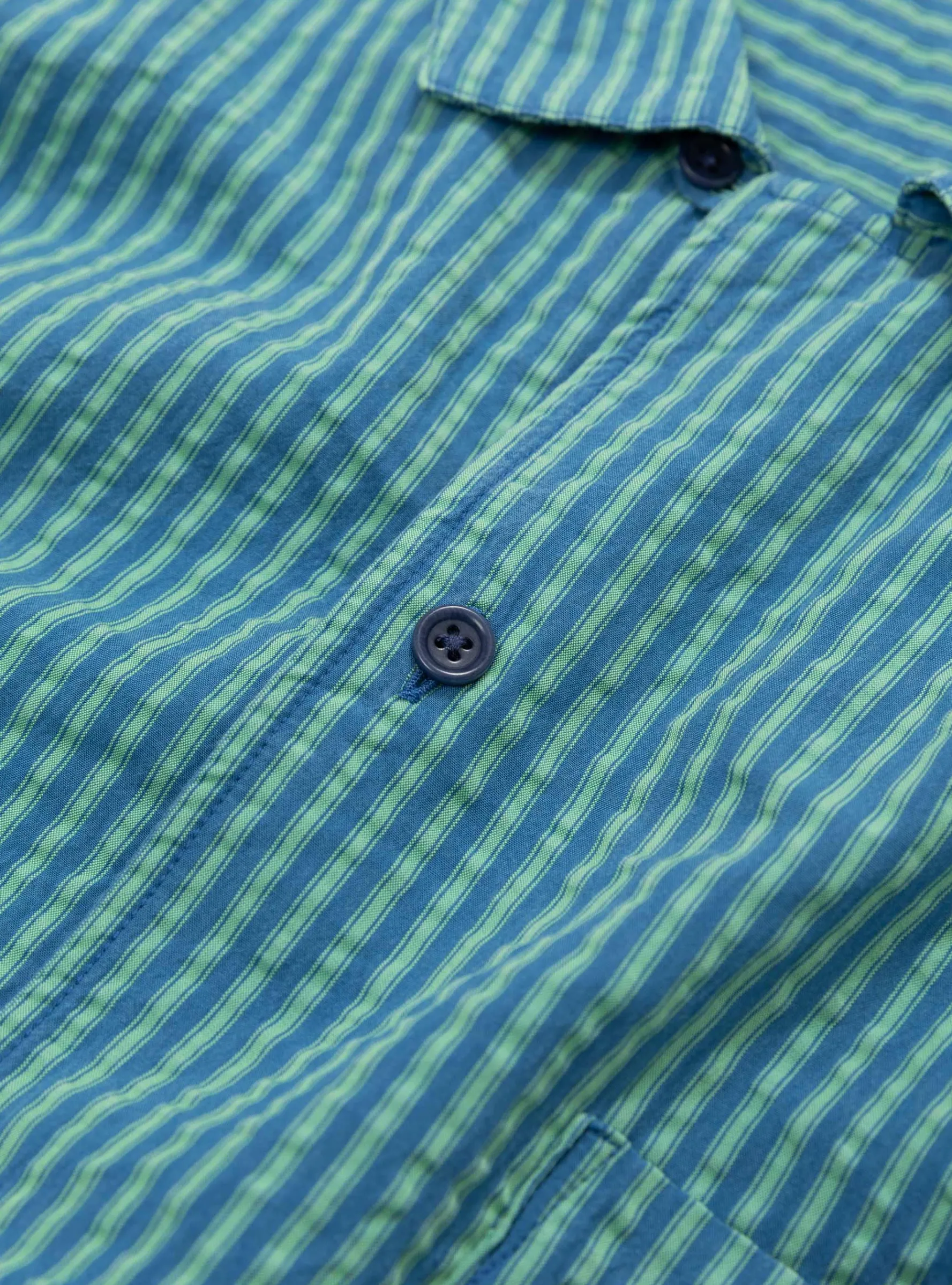 Malick Shirt Lyocell Blue/Green<YMC Best