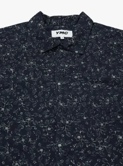 Malick Shirt Navy & Ecru<YMC Hot