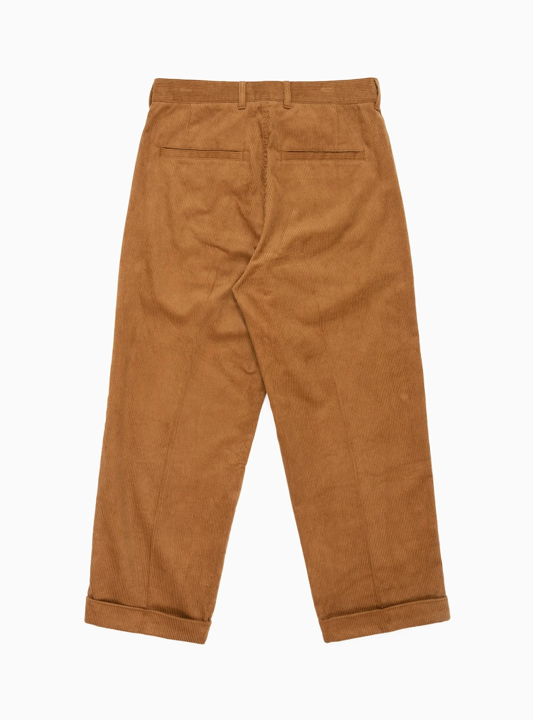 Manager Pleated Cord Pants Tobacco Brown<Garbstore Clearance