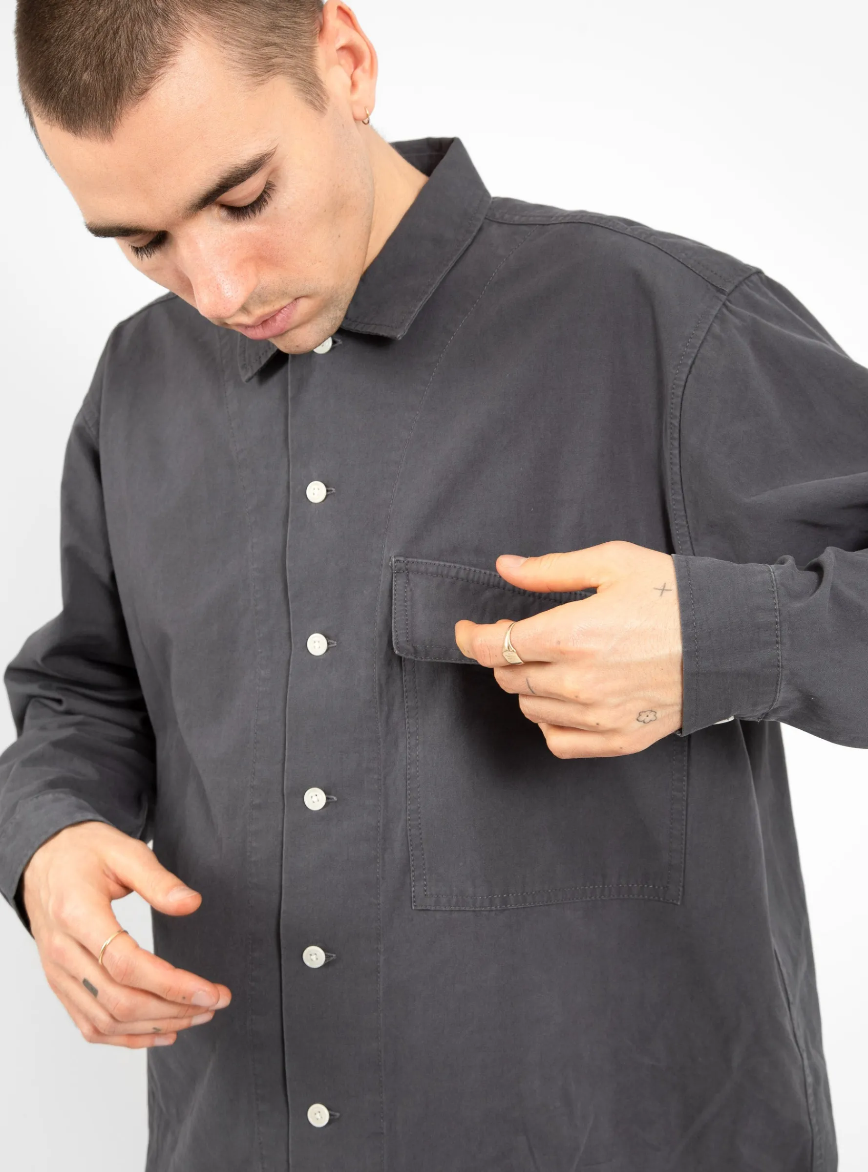 Manager Shirt Slate<Garbstore Outlet