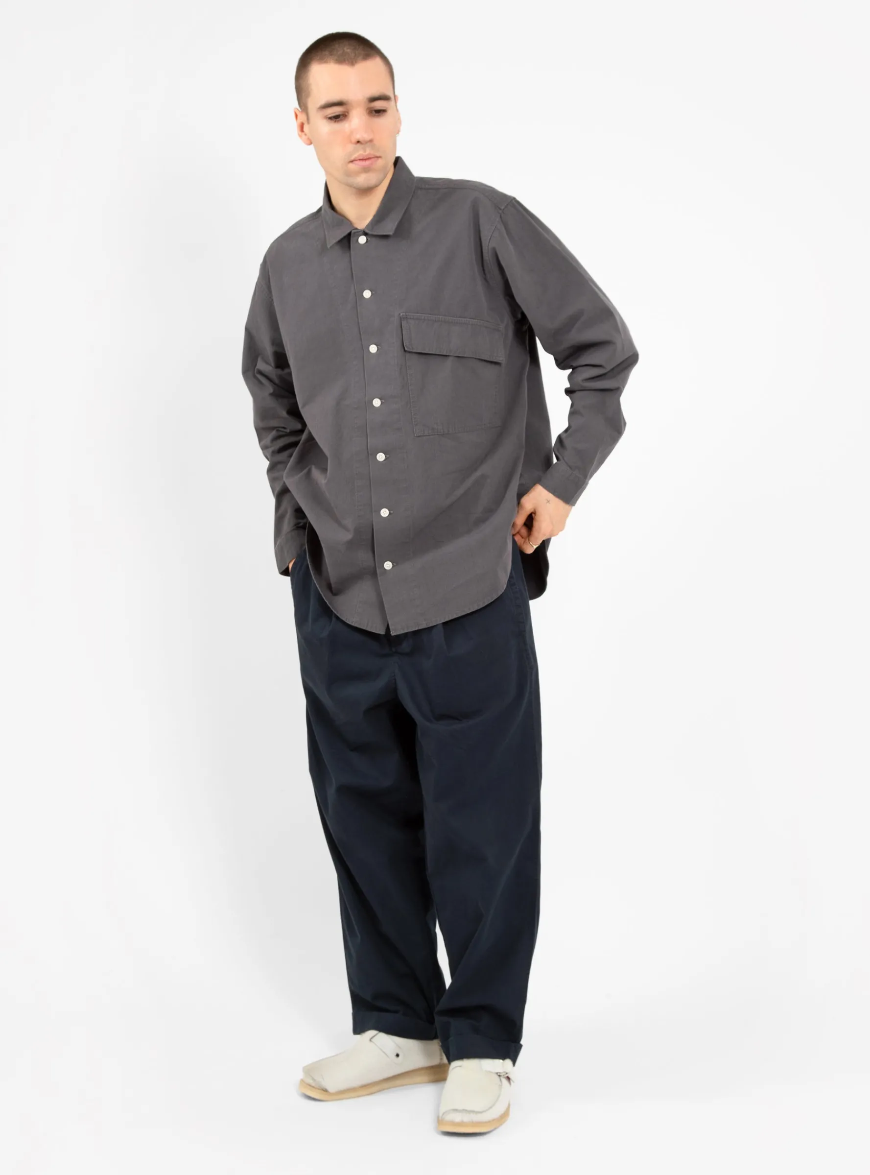 Manager Shirt Slate<Garbstore Outlet