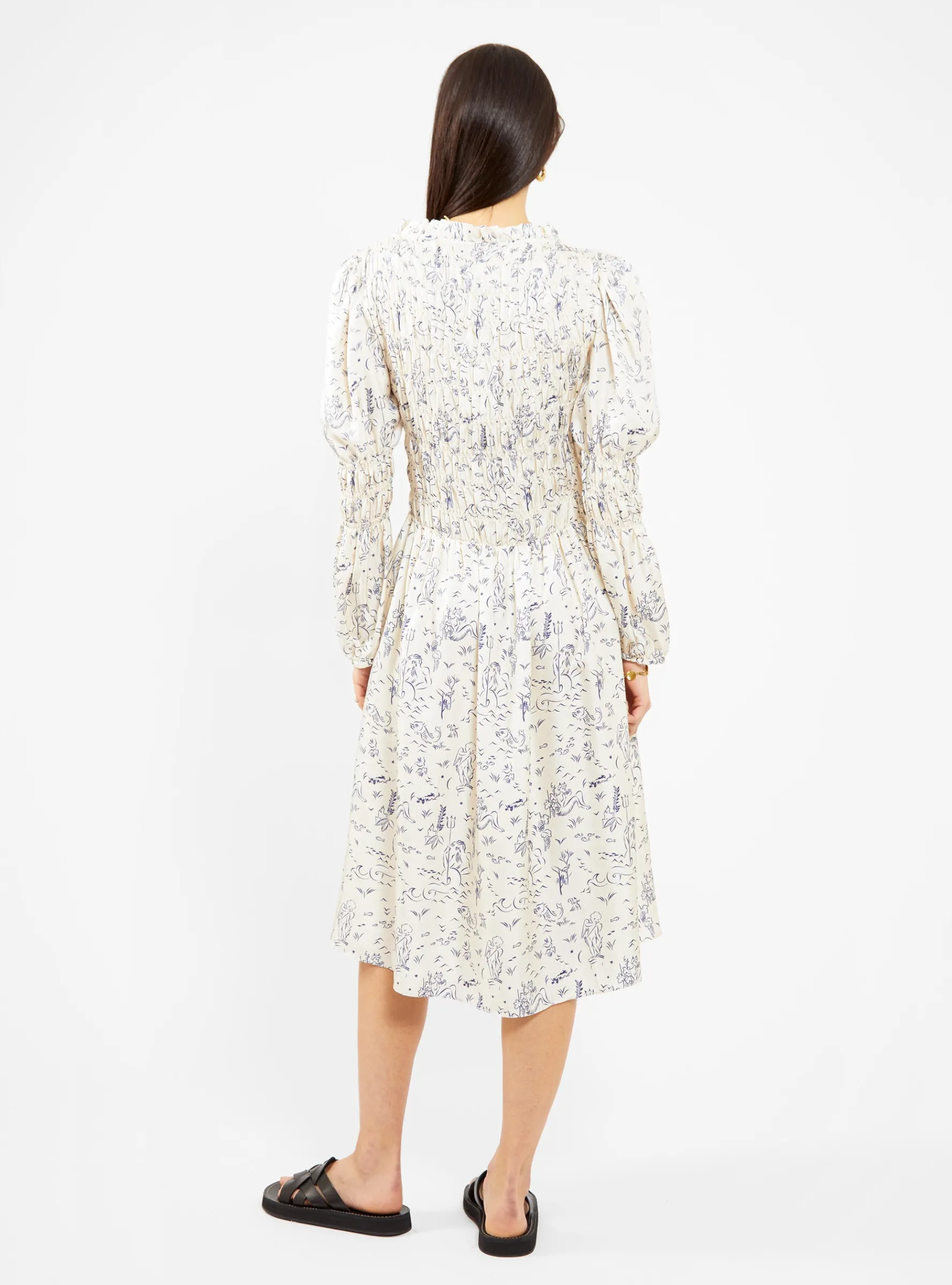 Marina Dress Off White & Navy<Shrimps New