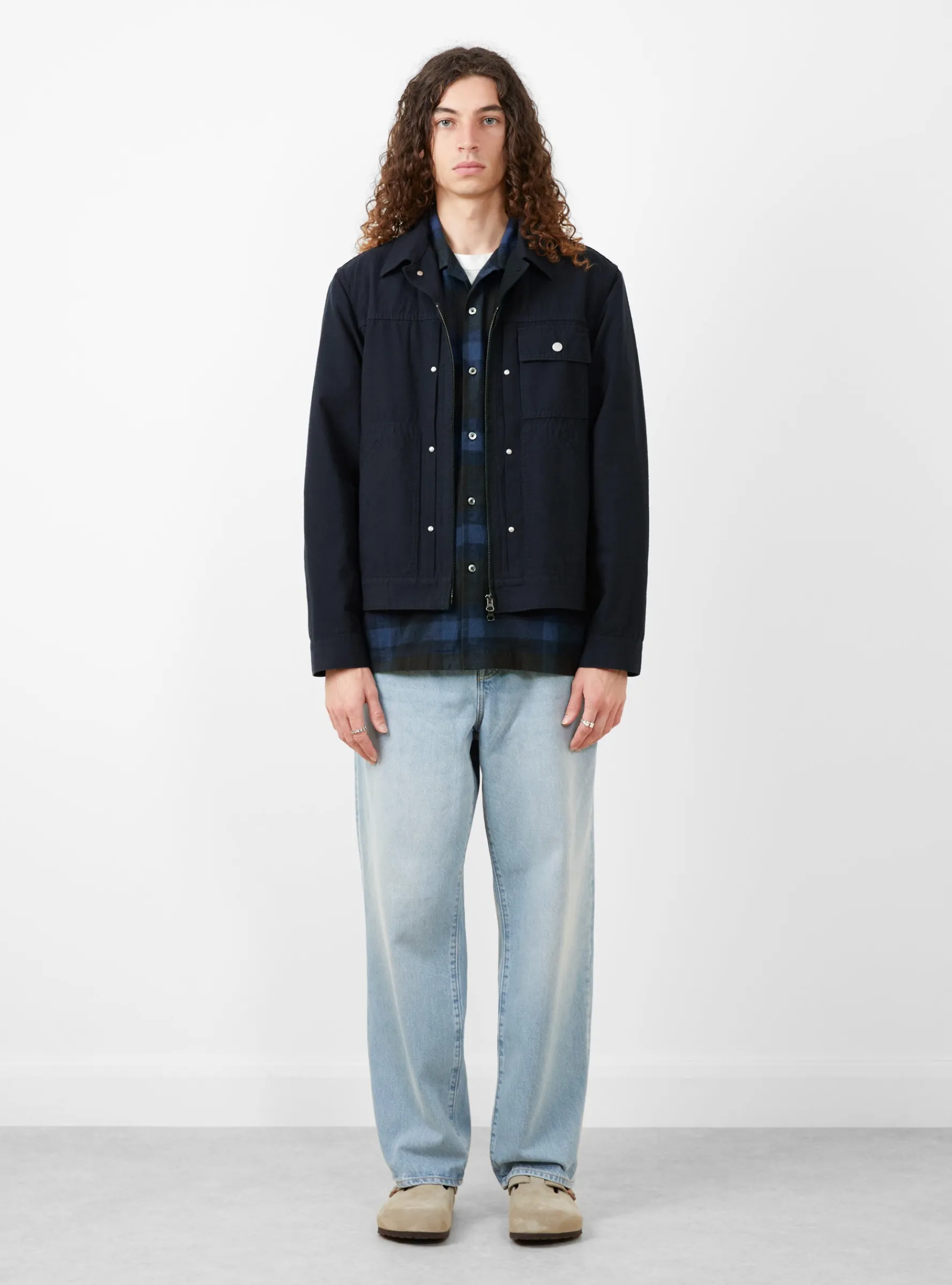 Max Trucker Jacket Navy<Pilgrim Surf + Supply Online