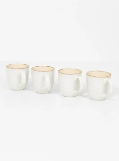 Mediterraneo Cup set of 4 White<Novità Home Hot