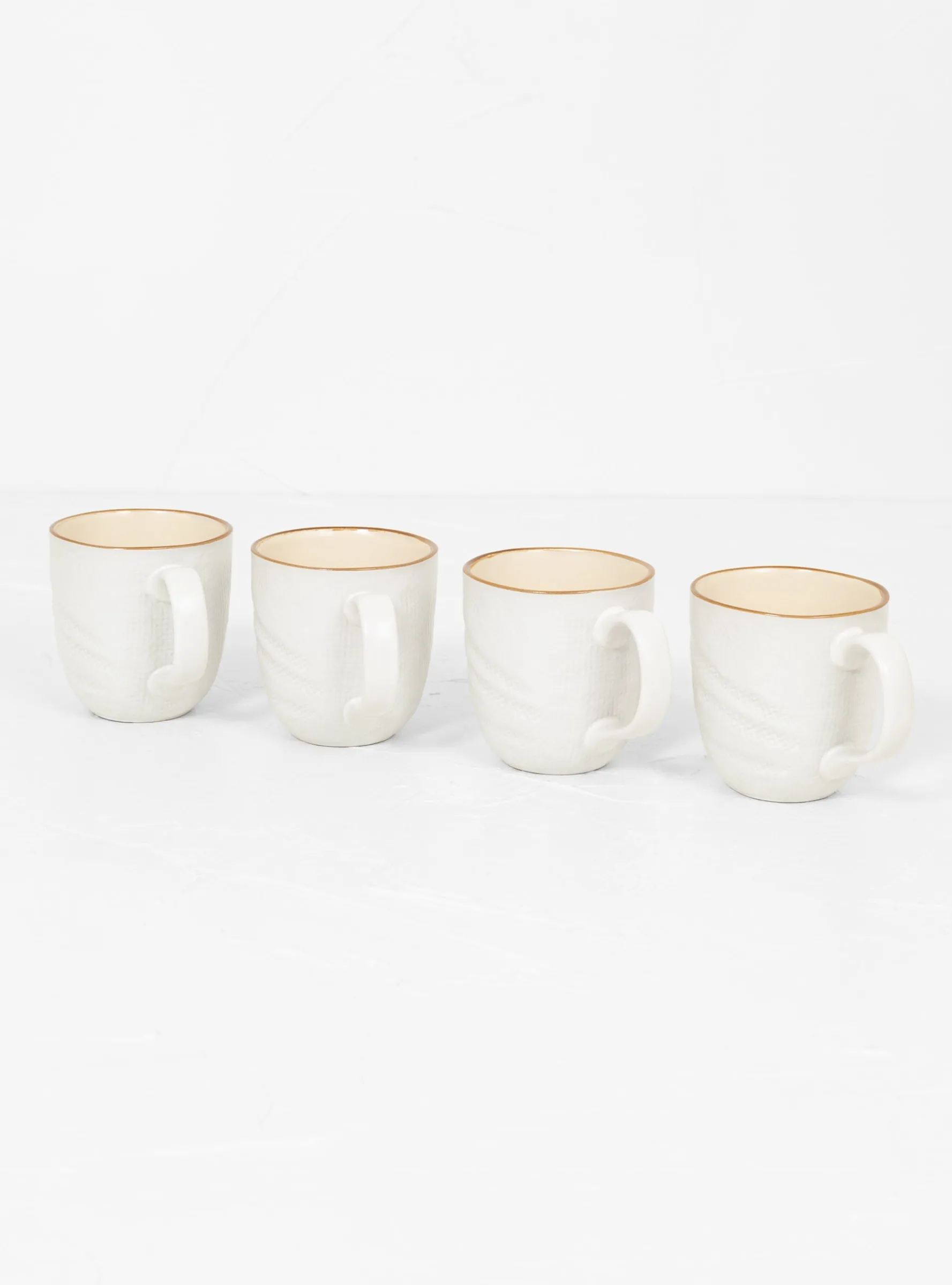 Mediterraneo Cup set of 4 White<Novità Home Hot