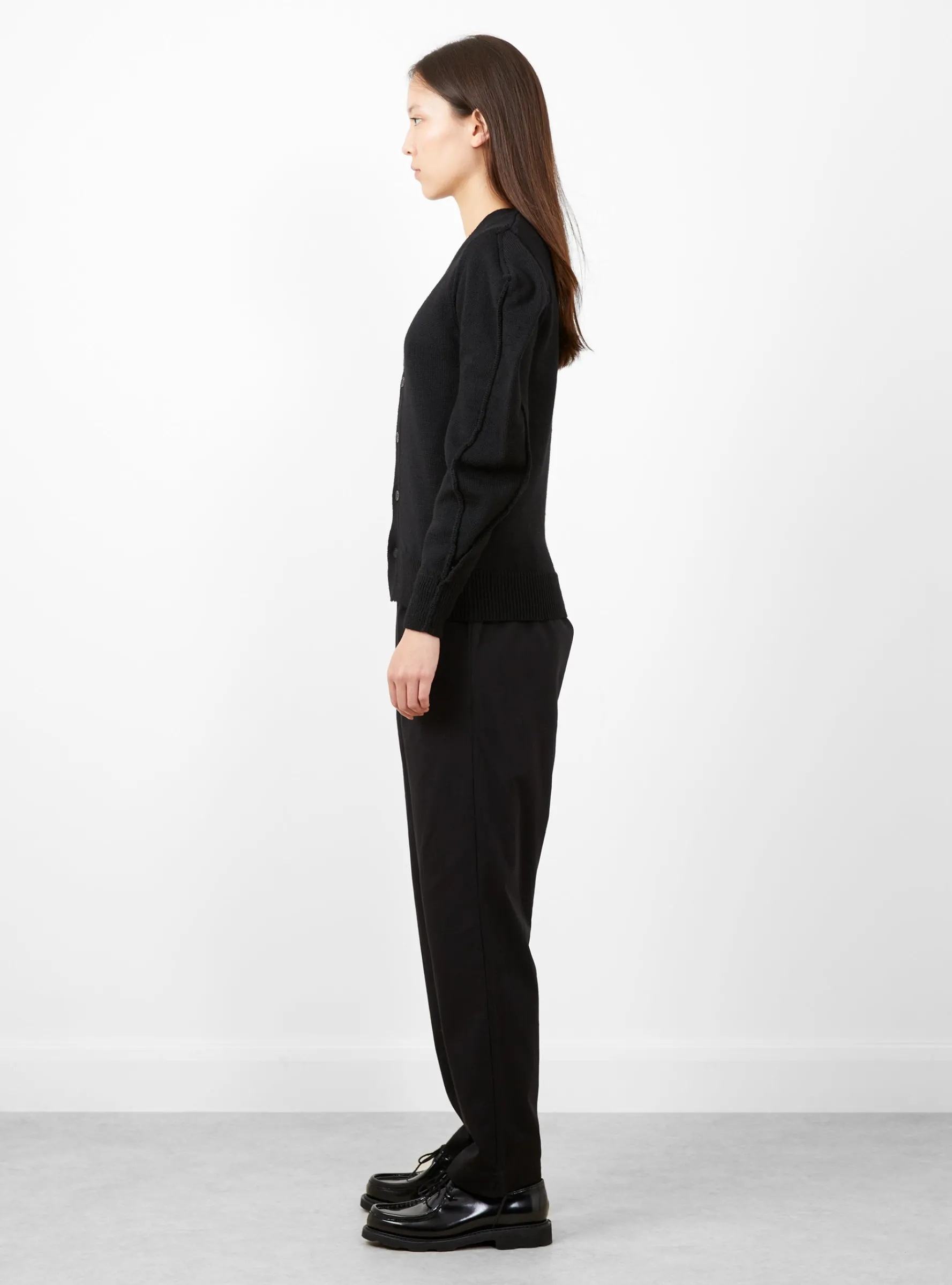 Melange Knit Cardigan Black<TOGA ARCHIVES Clearance
