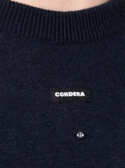 Merino Wool Beaded T-Shirt Navy<Cordera Discount