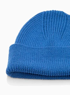 Merino Wool Beanie Blue<The English Difference Sale