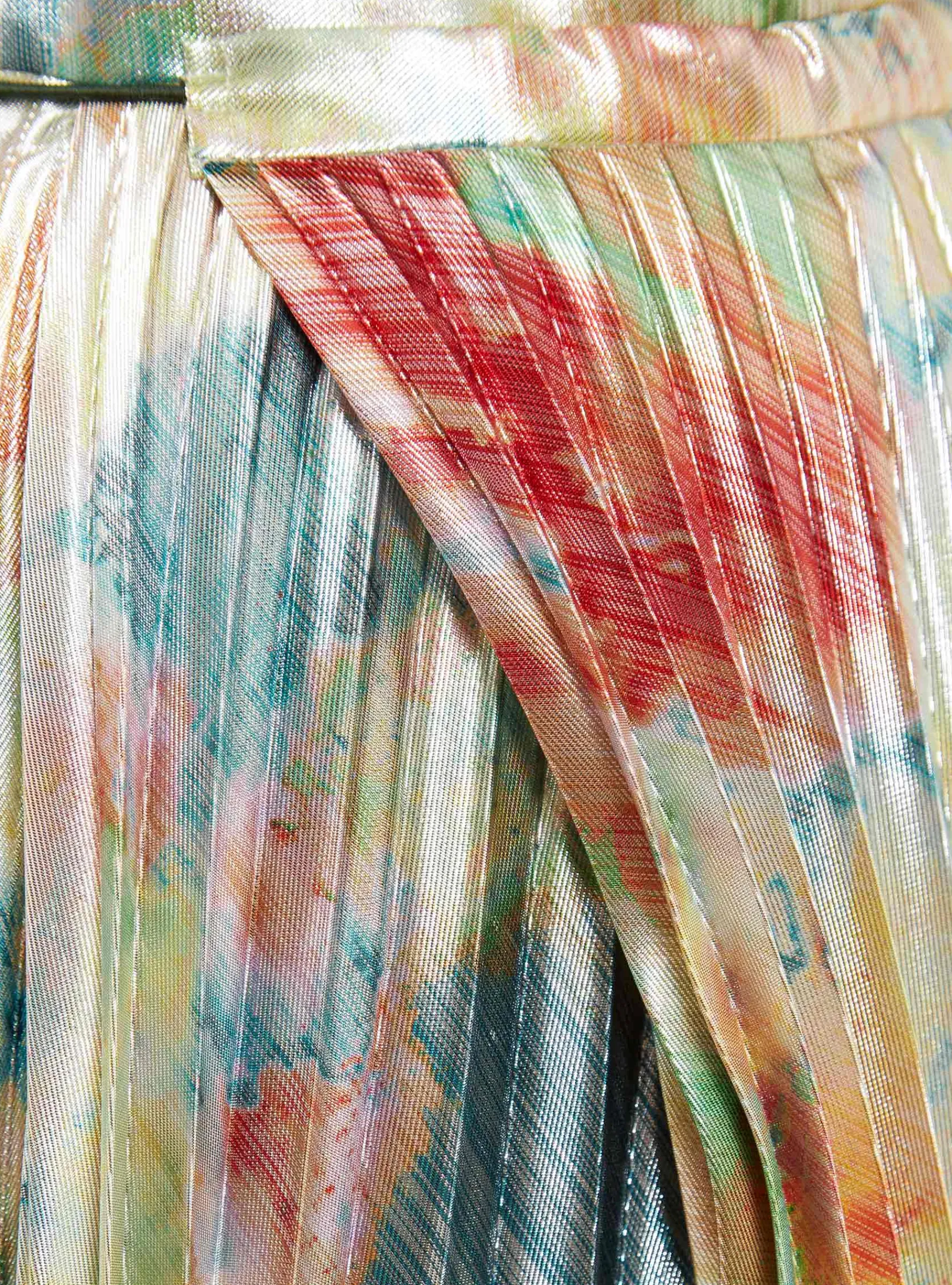 Metallic Print Skirt Silver & Multi<TOGA PULLA New