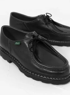 Michael Shoe Black Deer Leather<Paraboot Best