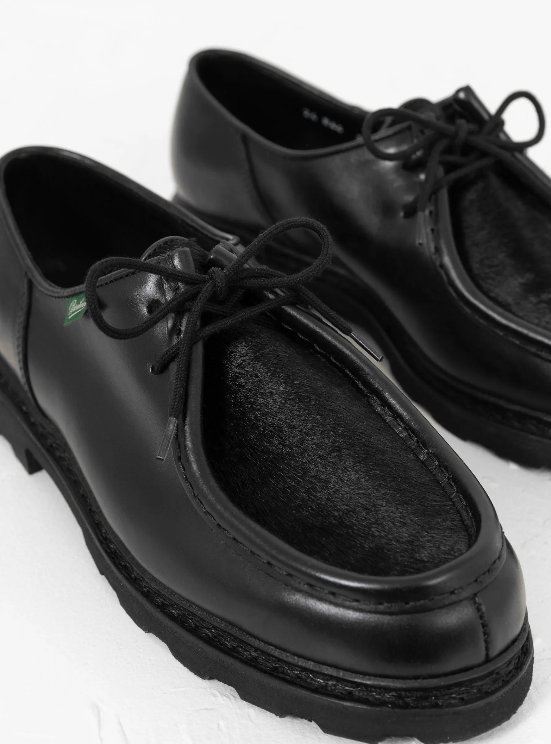 Michael Shoe Black Smooth Leather & Cow Hair<Paraboot Discount