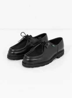 Michael Shoe Black Smooth Leather & Cow Hair<Paraboot Discount