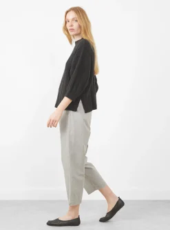 Mid-Poet Mockneck Sweater, Charcoal<7115 by Szeki Best