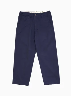 MIL Trousers Herringbone Navy<Beams Plus Sale