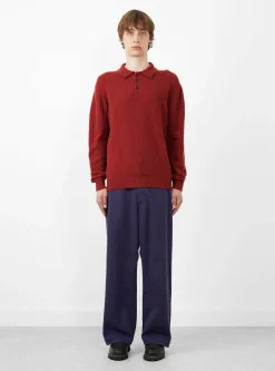 MIL Trousers Herringbone Navy<Beams Plus Sale