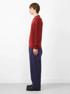MIL Trousers Herringbone Navy<Beams Plus Sale
