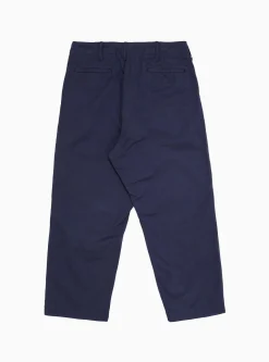 MIL Trousers Herringbone Navy<Beams Plus Sale