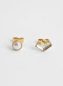 Mismatched Stud Earrings White<Grainne Morton Online
