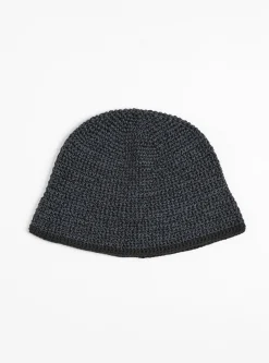 Mix Hand Knit Hat Black<Sublime Online