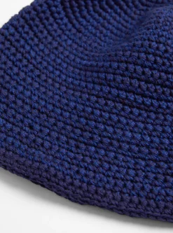 Mix Hand Knit Hat Navy<Sublime Sale