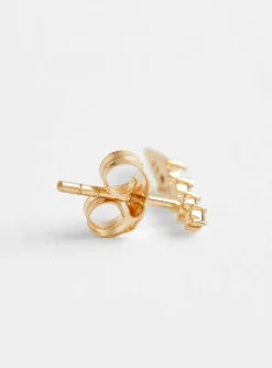 Moonstone and Three Diamond Single Earring<Celine Daoust Clearance