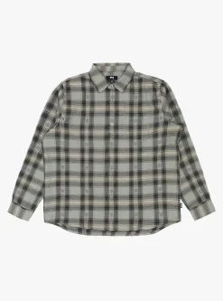 Motif Plaid Shirt Grey<Stüssy Best