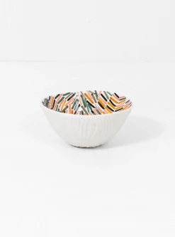 Multicolour Lines Bowl n49<Aida Dirse Fashion