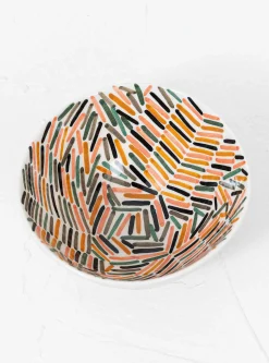 Multicolour Lines Bowl n49<Aida Dirse Fashion