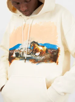 Mustang Hoodie Bone White<One of These Days Online