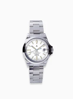 Naval FRXA017 Automatic Watch White<Naval Watch Co. New