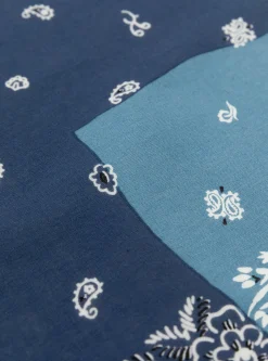 Navy Fastcolour Selvedge Bandana Garden Patchwork<Kapital Online