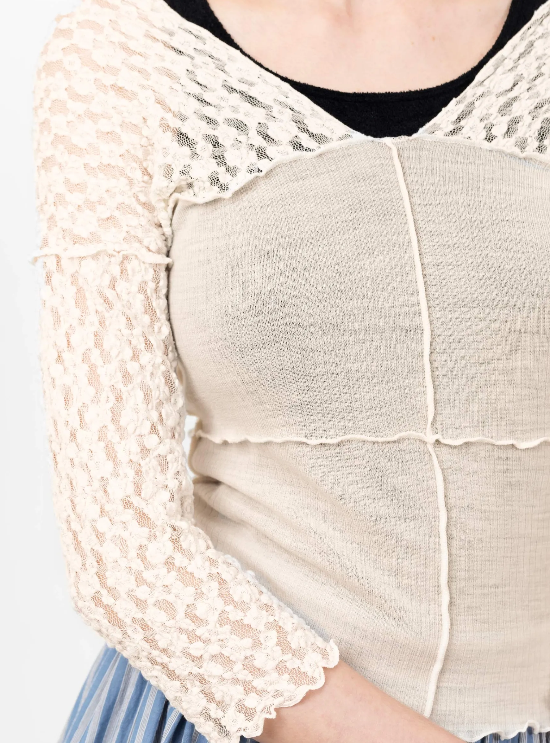Nehru Long Sleeve Tee Undyed<Baserange Online