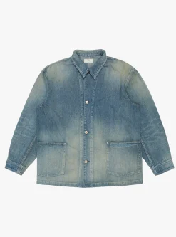 Nep Denim Coverall Jacket Blue<HERILL Fashion
