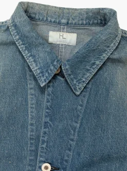 Nep Denim Coverall Jacket Blue<HERILL Fashion