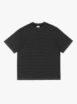 New Basic T-Shirt Black Stripe<Yonetomi Fashion