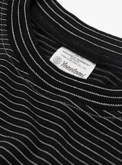 New Basic T-Shirt Black Stripe<Yonetomi Fashion