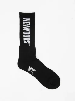 NEWYOURS Jacquard Sports Socks Black<SOFTHYPHEN Sale