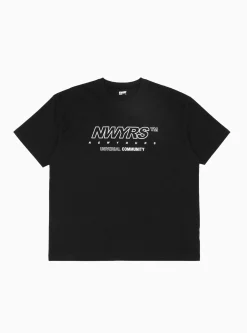 NEWYOURS TM T-shirt Black<SOFTHYPHEN Fashion