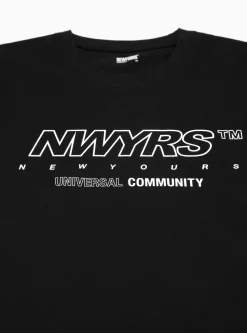 NEWYOURS TM T-shirt Black<SOFTHYPHEN Fashion