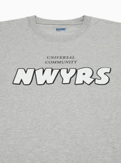 NEWYOURS US T-shirt Grey<SOFTHYPHEN Hot