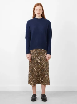 Nimbus Cropped Crew Neck Jumper Navy<Himalayan Cashmere Best