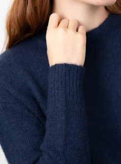 Nimbus Cropped Crew Neck Jumper Navy<Himalayan Cashmere Best