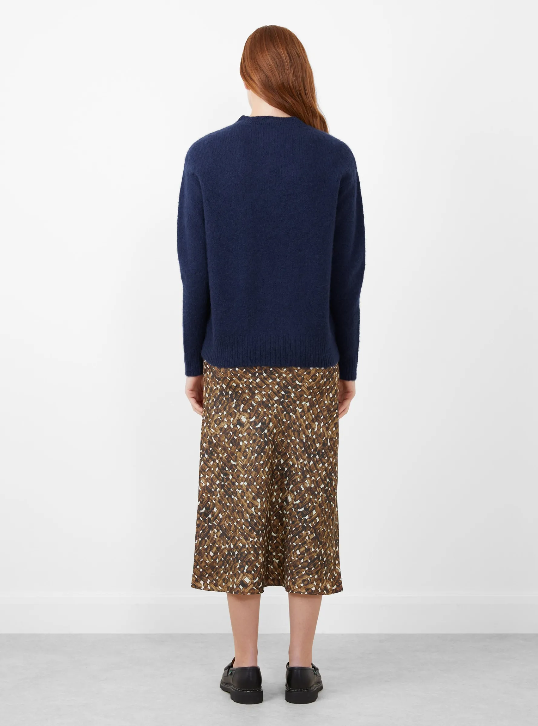 Nimbus Cropped Crew Neck Jumper Navy<Himalayan Cashmere Best