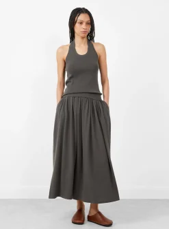 N°409 Jerry Cotton Cashmere Top Mud<Extreme Cashmere Hot