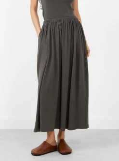N°403 Mary Cotton Cashmere Skirt Mud<Extreme Cashmere Discount